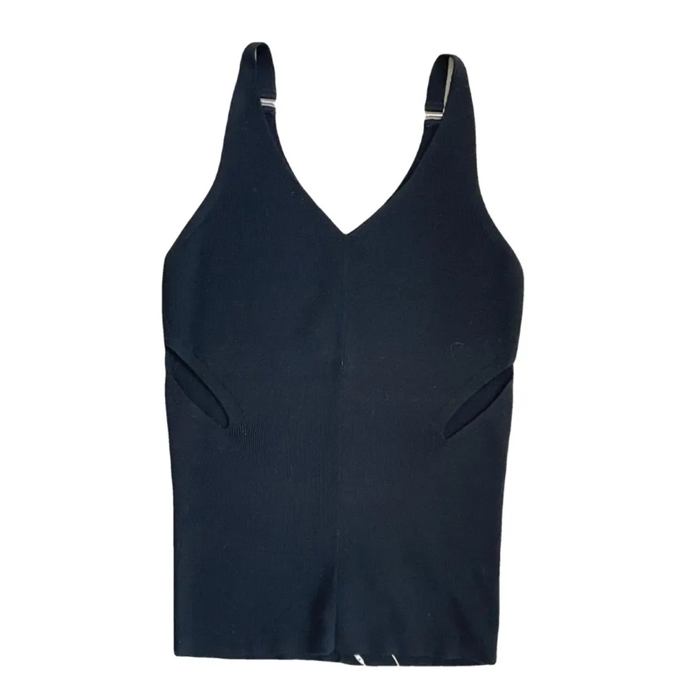 DION LEE v neck merino wool tank top